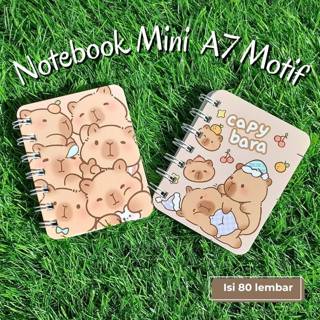 

Buku / Notebook Mini 80 Lembar Ring A7 Motif
