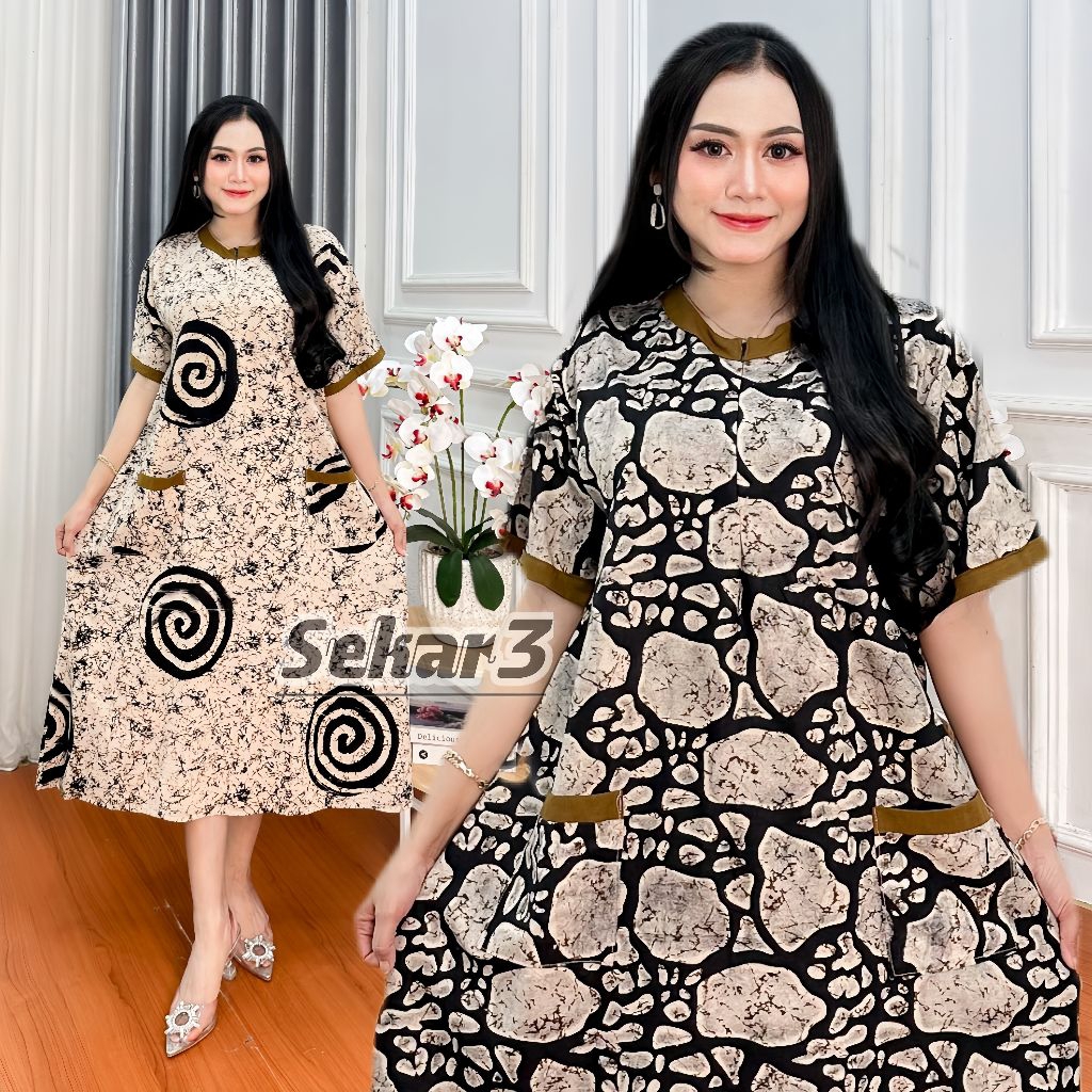 DASTER JUMBO LD 120 / DASTER BATIK KEKINIAN / DASTER ADEM / DASTER BUMIL / DASTER JUMBO