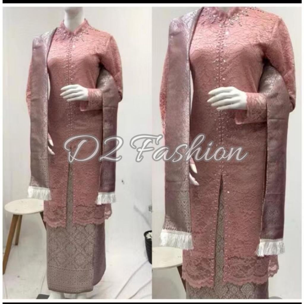 COD SET  KEBAYA BRUKAT PAYET HANA KEBAYA MODERN KEBAYA IBU KONDANGAN KEBAYA MODERN