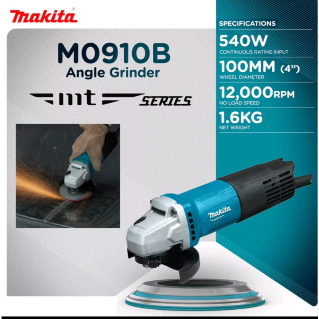 Mesin Gerinda Makita M0910B (saklar belakang) - angle grinder 4" - gurinda grinda makita