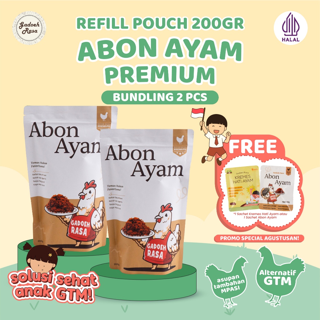

Gadoeh Rasa Abon Ayam Bundling 2pcs Refill Pouch 200gr