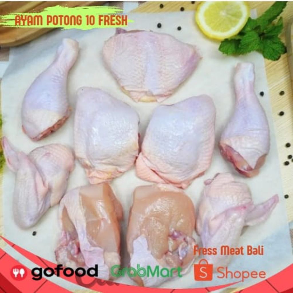 

Ayam Potong 10/cut 10 Satu ekor Fresh (1kg) Best Chicken