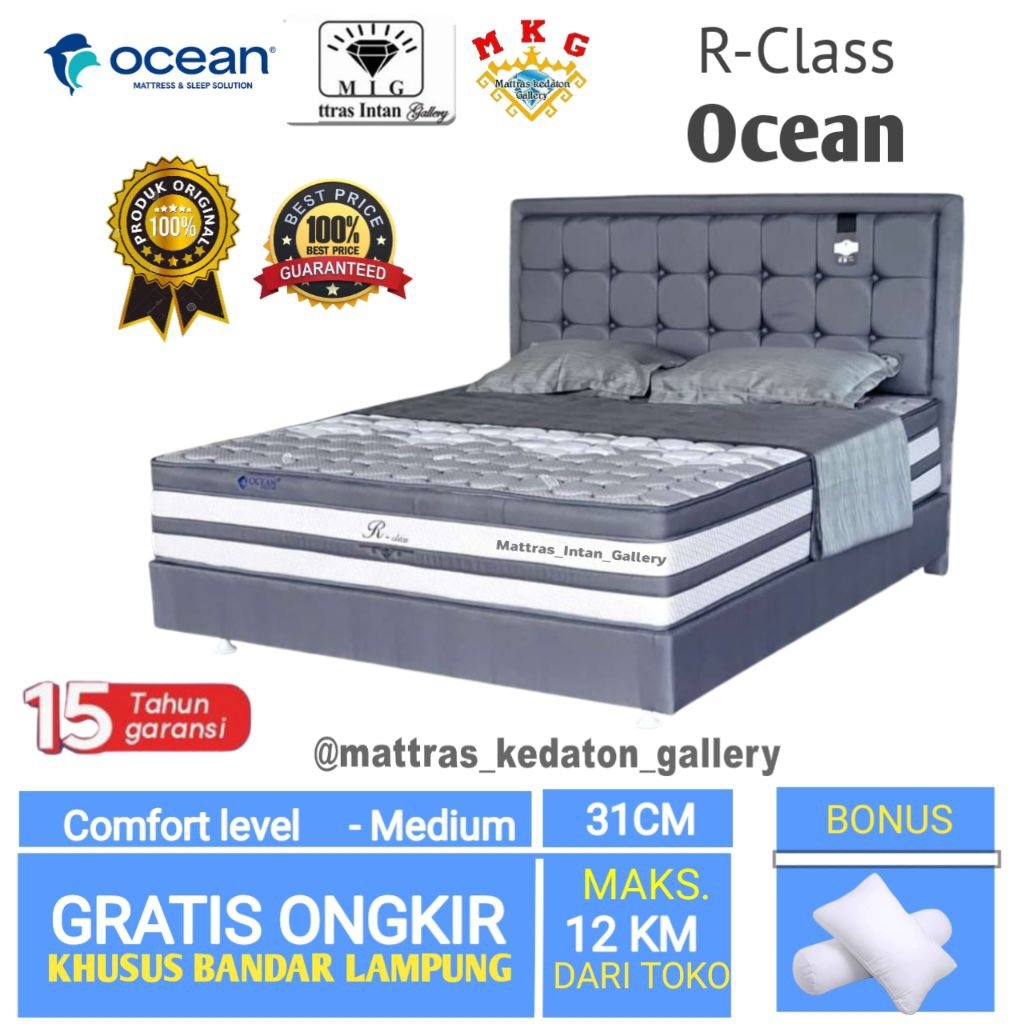 Kasur Ocean Springbed R Class T31 Cm - kasur spring bed ocean Spring bed size 160 - 180 bandar lampu