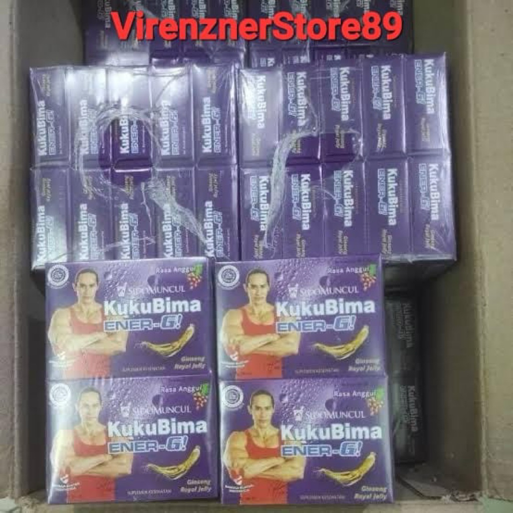 

KukuBima Ener-G Rosa Rasa Anggur 1 Karton isi 120 dus- Minuman Kesehatan berenergi stamina (100 % ASLI & BPOM)