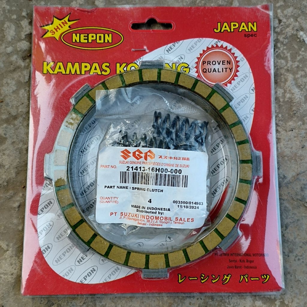 Kampas kopling rx king nepon set per kopling fl asli