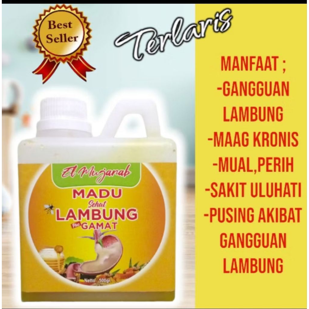 

Madu Lambung Plus Gamat Emas 500gram