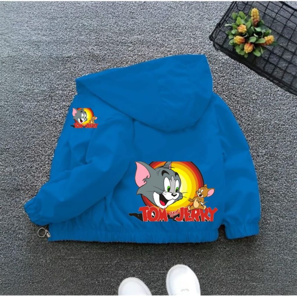 jaket anak hoodie bergambar  tom jery  berbagai  parian ukuran dan warna Fashion