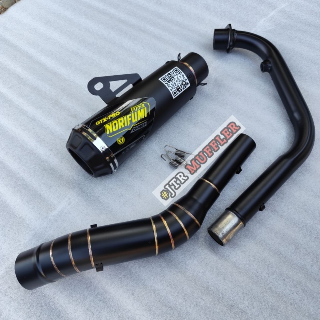 knalpot Norifumi gtx black jupiter mx vixion satria fu verza mx king R15 xsr 155 sonic supra gtr Cb1