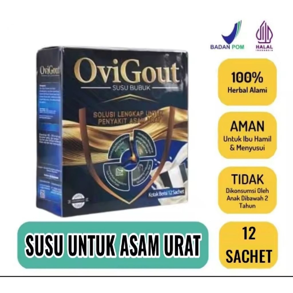 

OVIGOUT MILK SUSU ASLI ORIGINAL OBAT ASAM URAT NYERI SENDI KOLESTROL