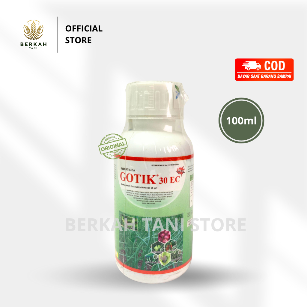 INSEKTISIDA GOTIK 30 EC 100ml. EMAMECTIN BENZOAT OBAT ULER / INSEKTISIDA GOTIK