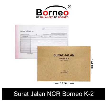 

1 PACK SURAT JALAN NCR 2 PLY ISI 10 NTOB0013 BORNEO
