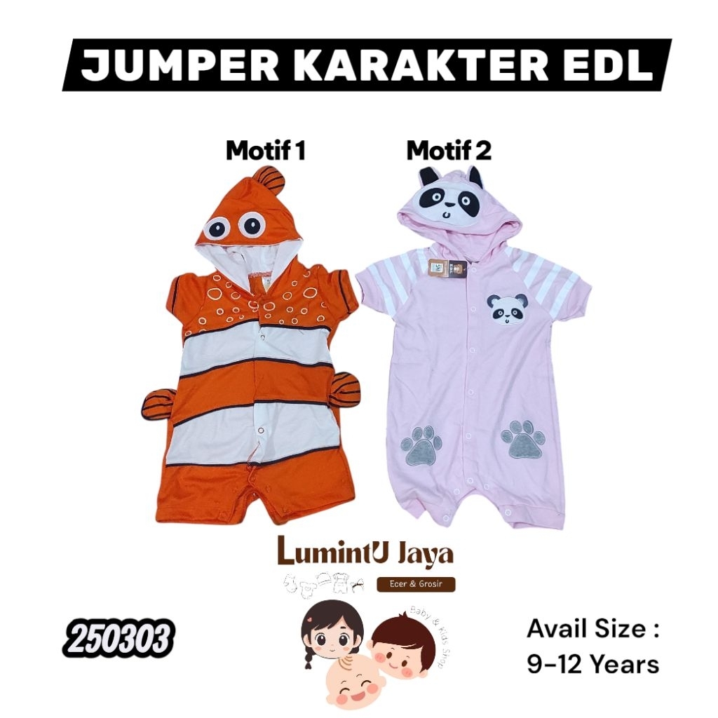 Jumper Karakter EDL | Ikan | Panda | Dinosaurus