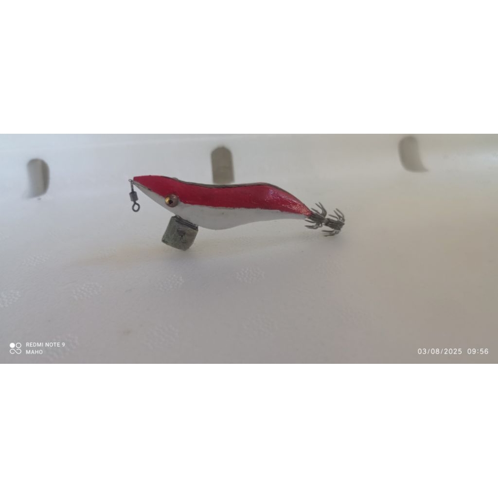 egi umpan mancing cumi hand made bahan kayu