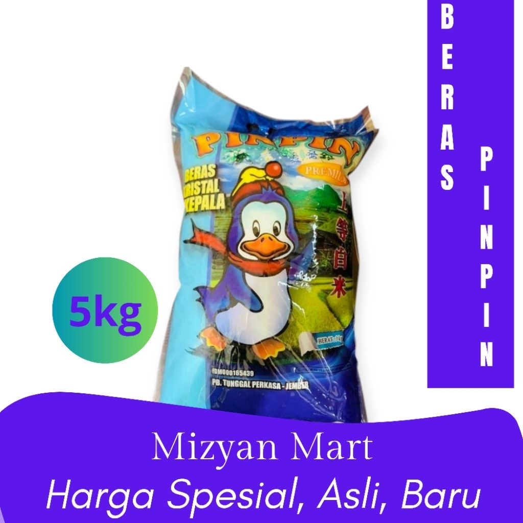 

Beras Pinpin 5kg|Beras premium|Beras punel & pulen tanpa pengawet