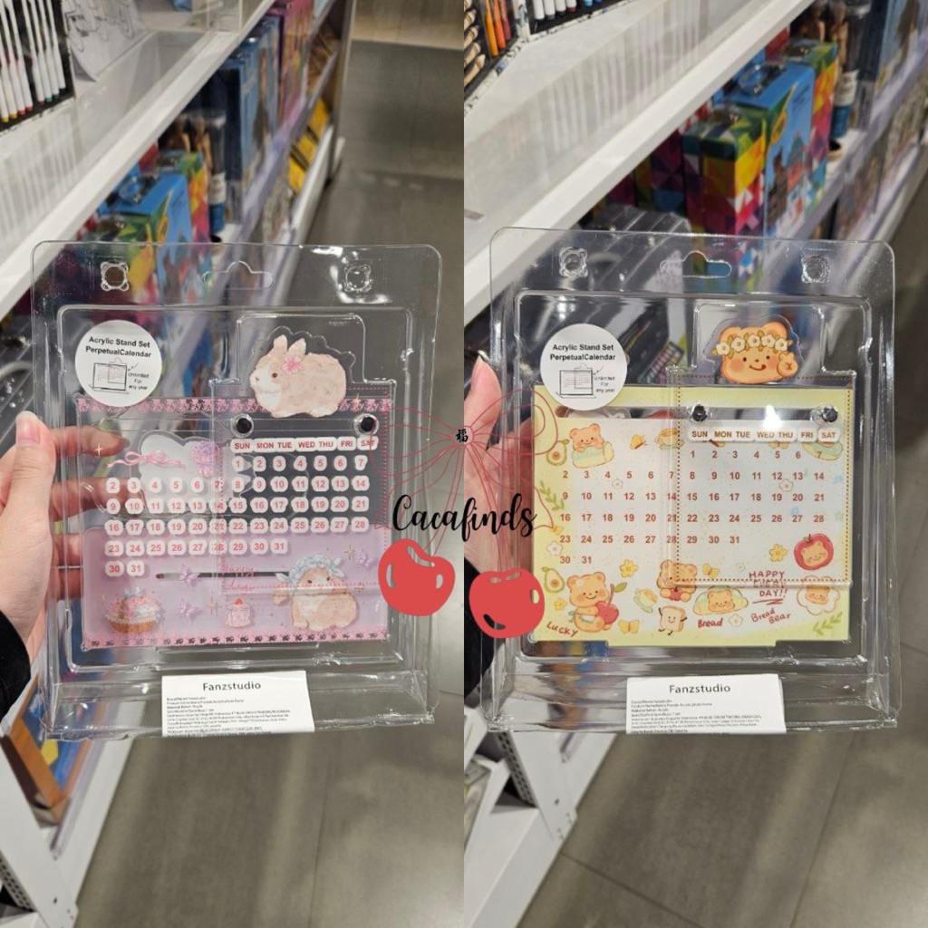 

OHSOME x Fanzstudio‼️Acrylic Photo Frame Calendar Kalender Animal Manga Collection (Rabbit / Bear)