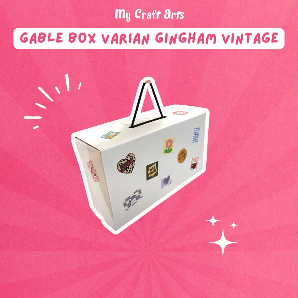 

Gable Box - Gift Box Stiker Tali Jinjing - MY CRAFT ARTS