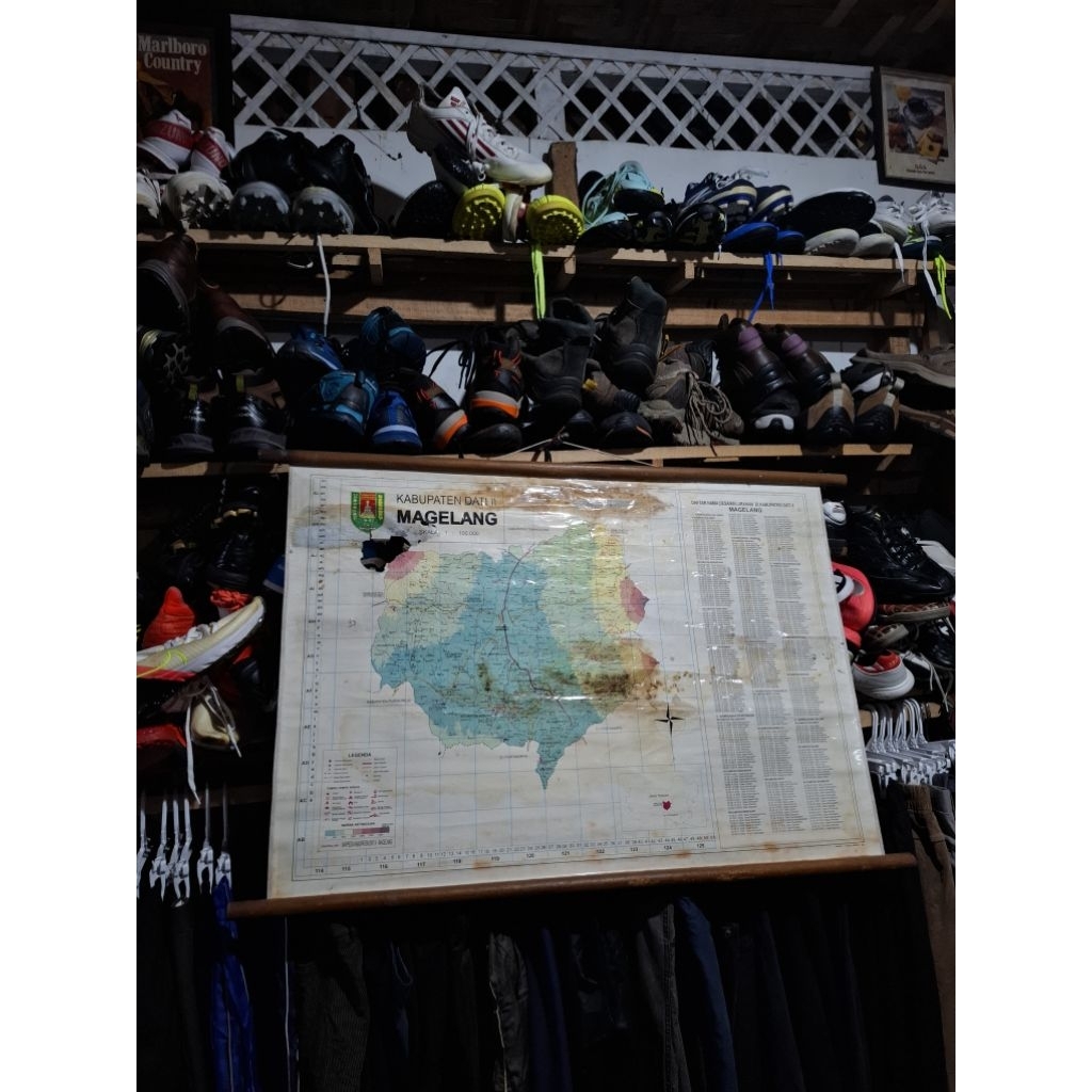 

Peta magelang 275rb display vintage jadul kuno lawas antik