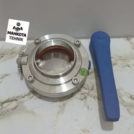 REKOMENDASI BUTTERFLY VALVE SANITARY SPV 3" (INCH) SS30420Y-904