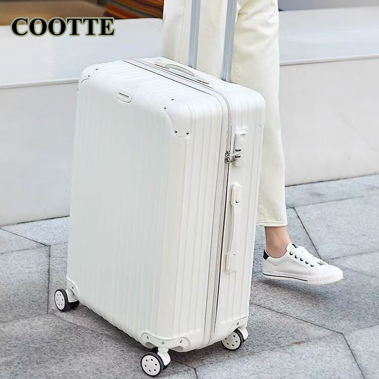 Koper Kabin Bagasi ABS+PC 24inch tas koper besar 22inci anak perempuan Kokoh