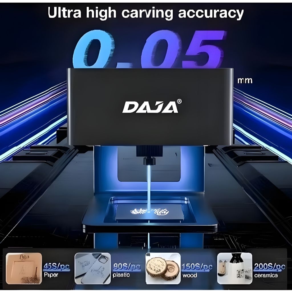 Laser Daja Mesin Ukir Kayu DAJA DJ6 Mini Engraving Machine