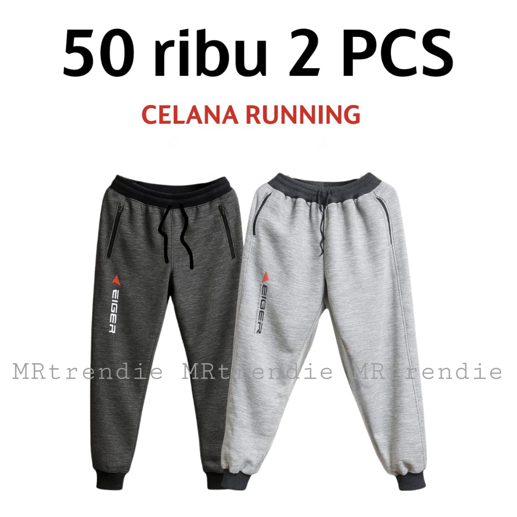 (COD) PROMO Celana Jogger pria wanita Unisex panjang training trening trining terening Jogger  jumbo