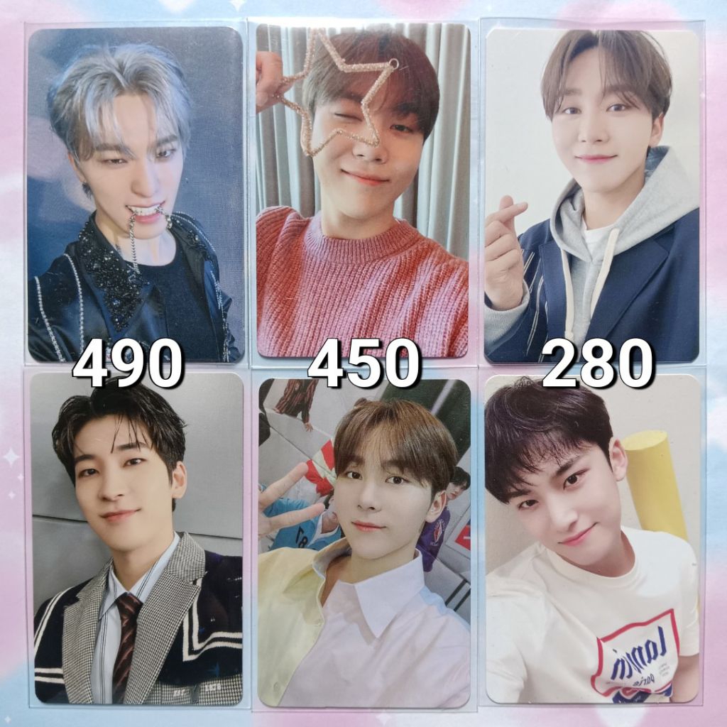 Photocard Seventeen mingyu wonwoo seungkwan dino gilung fml heaven henggarae attacca yzy f semicolon