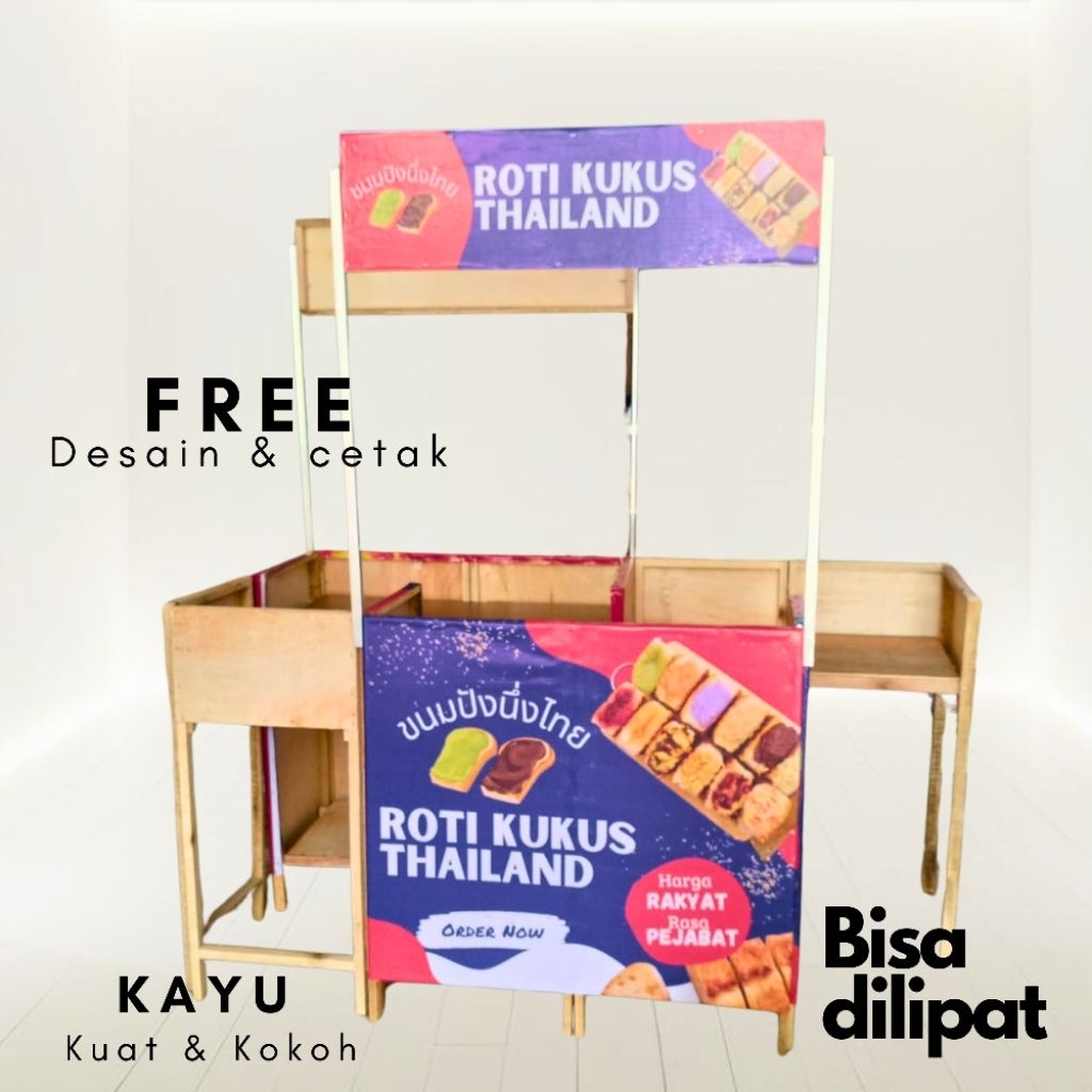 Booth Portable Kayu Custom