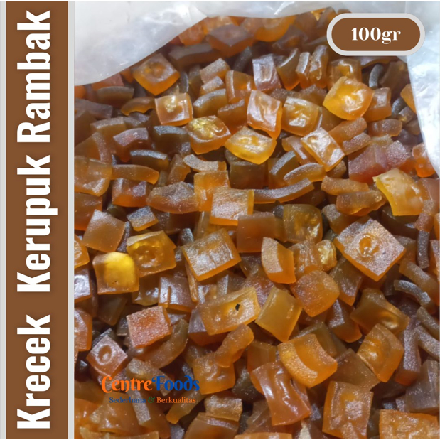Krecek Kerupuk Sapi Rambak Kering - Kerupuk Kulit Rambak Sapi Kering Mentah | 100gr [ Harga Per BKS 