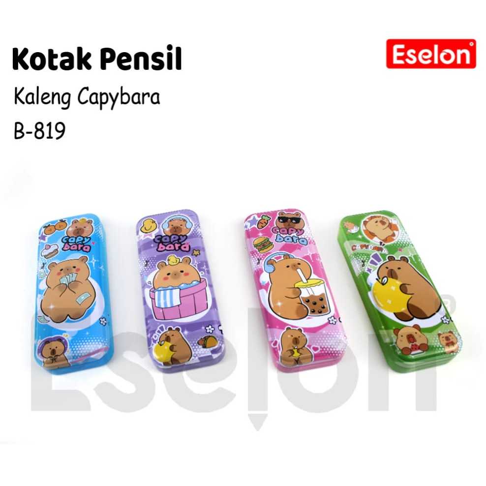 

Kotak Pensil Kaleng B-819 CapyBara (1pcs)
