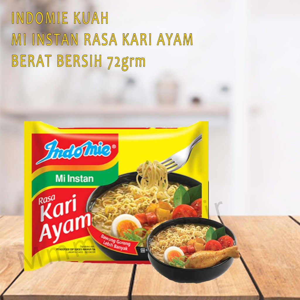 

Indomie Mie Kuah Kari Ayam & Mie Goreng Instant