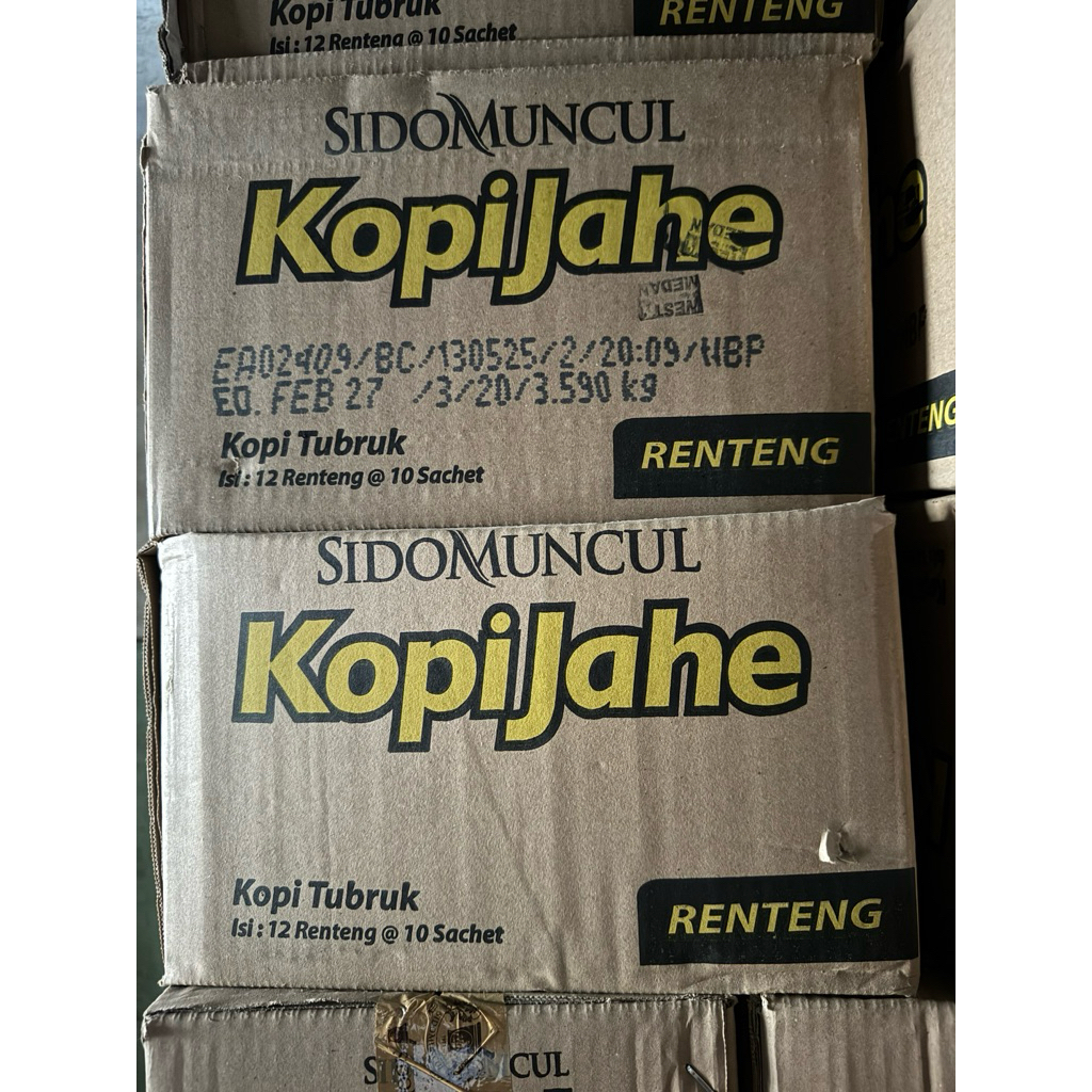 

Kopi Jahe sido muncul @ 12 x 10 sachet / 1 dus
