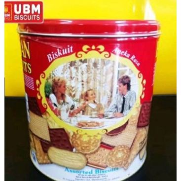 

Hock Guan Assorted Biskuit Kaleng bulat/ Biskuit Kaleng bulat 650Gram