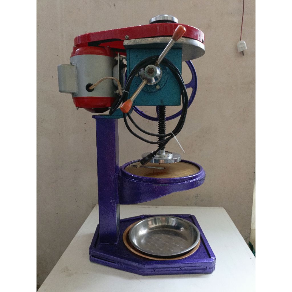 Mesin Serutan es, bisa manual dan listrik, piringan asli kuningan, anti karat, bahan coran kuat dan 