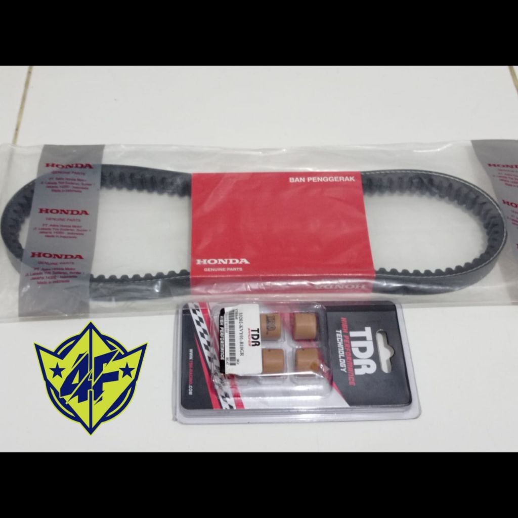 Paket Vanbel Original+Roller TDR Original Untuk Motor Beat Lama Beat Kabru