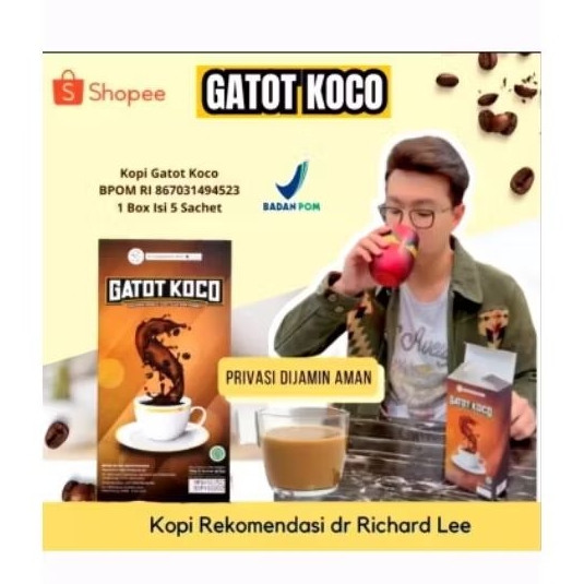 

Kopi Gatot Koco 1 Box 5 Sachet Gatot Kaca