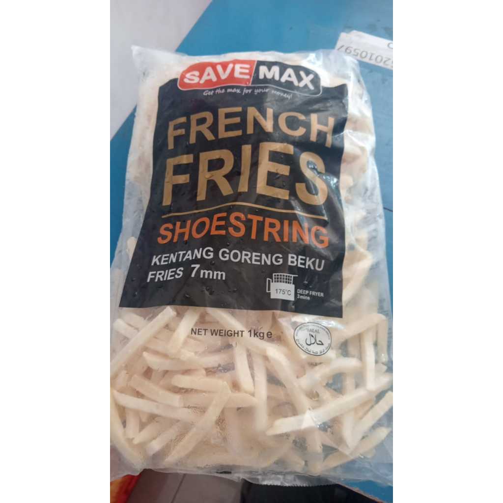 

Savemax Shoestring Fries 1kg – Kentang Goreng Frozen Praktis & Gurih
