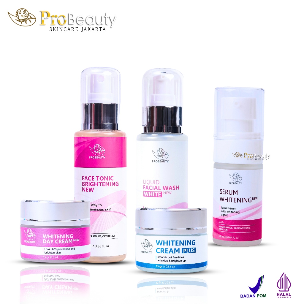 Probeauty Skincare Paket Glowing Night Cream Whitening Pemutih Wajah