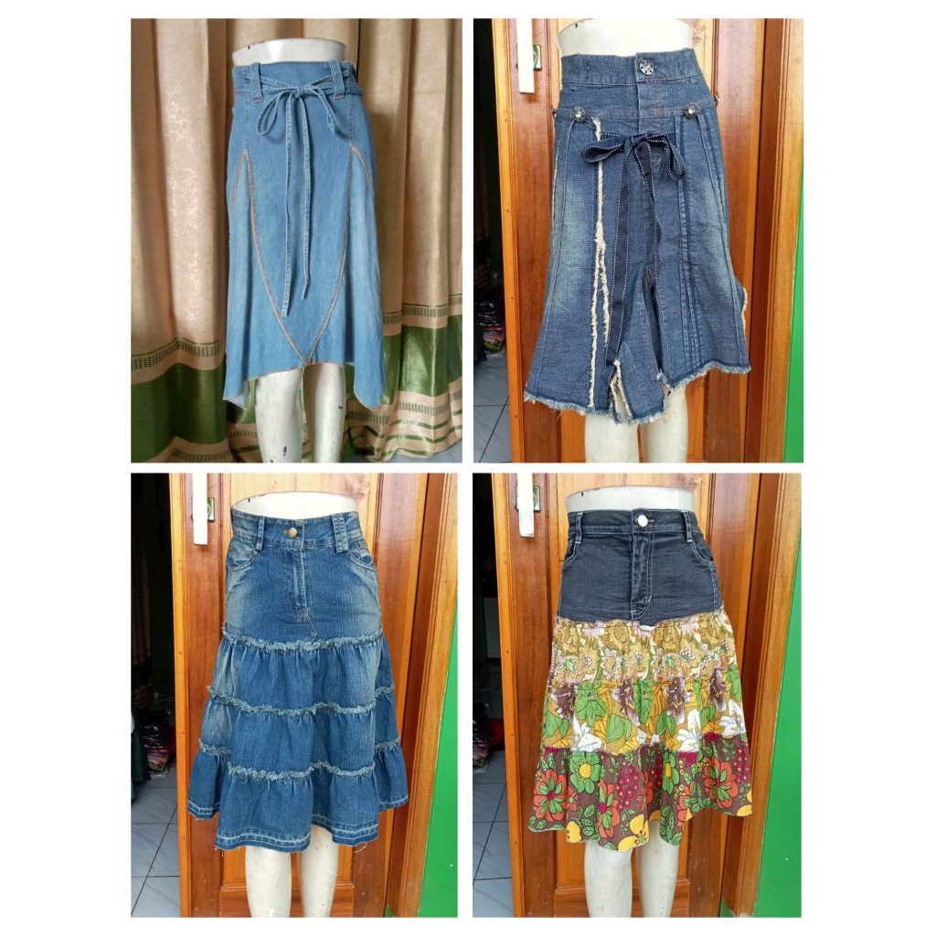 ROK JEANS MIDI MEKAR ZIGZAG