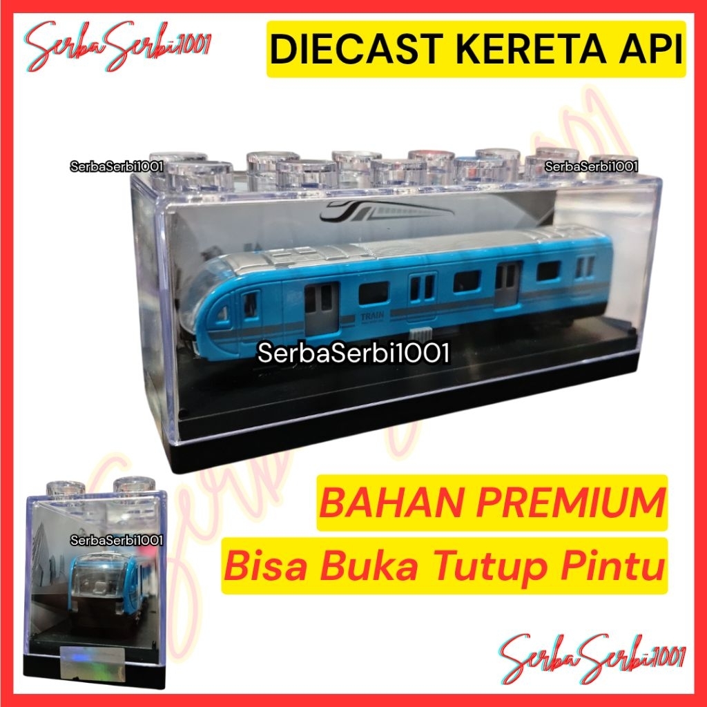 DIECAST KERETA API 855 / MAINAN KERETA CEPAT / KERETA LISTRIK MINIATUR KERETA