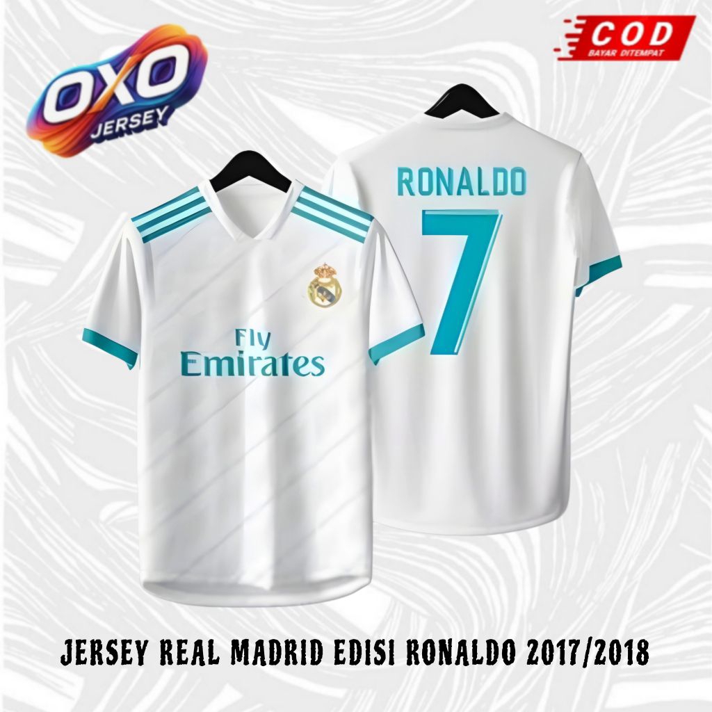 JERSEY REAL MADRID EDISI RONALDO 17/18 FULL PRINTING