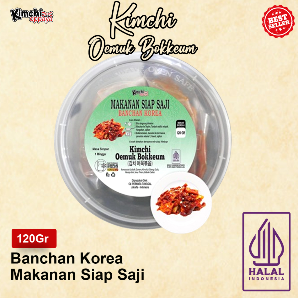 

Kimchi Odeng Bokkeum / 김치오뎅 볶음 / Stir-fried Kimchi & Odeng / Kimchi Odeng Goreng 120Gr