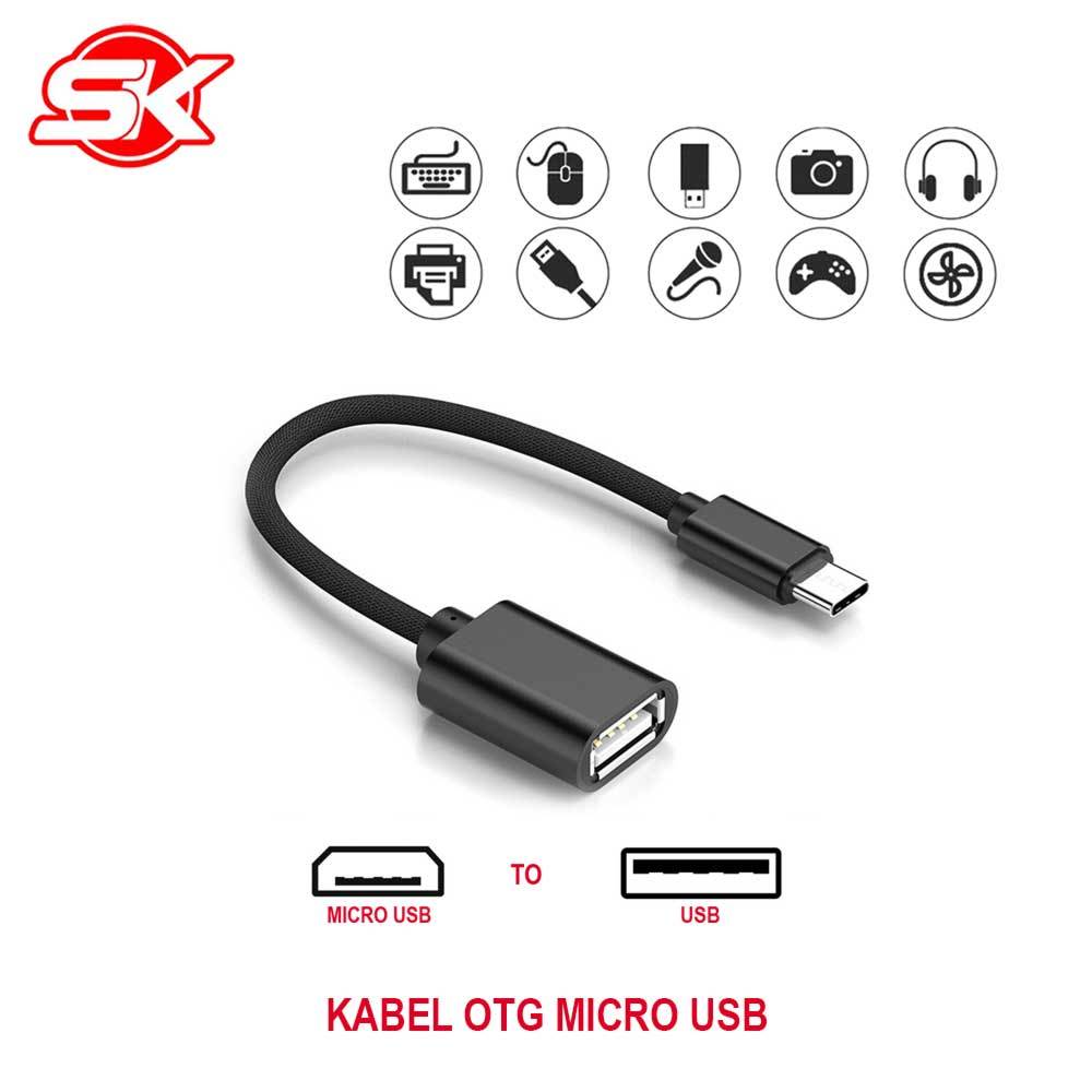 OTG MICRO USB CONNECTOR KABEL ADAPTOR UNTUK FLASHDISK, MOUSE, KEYBOARD DI HP ANDROID