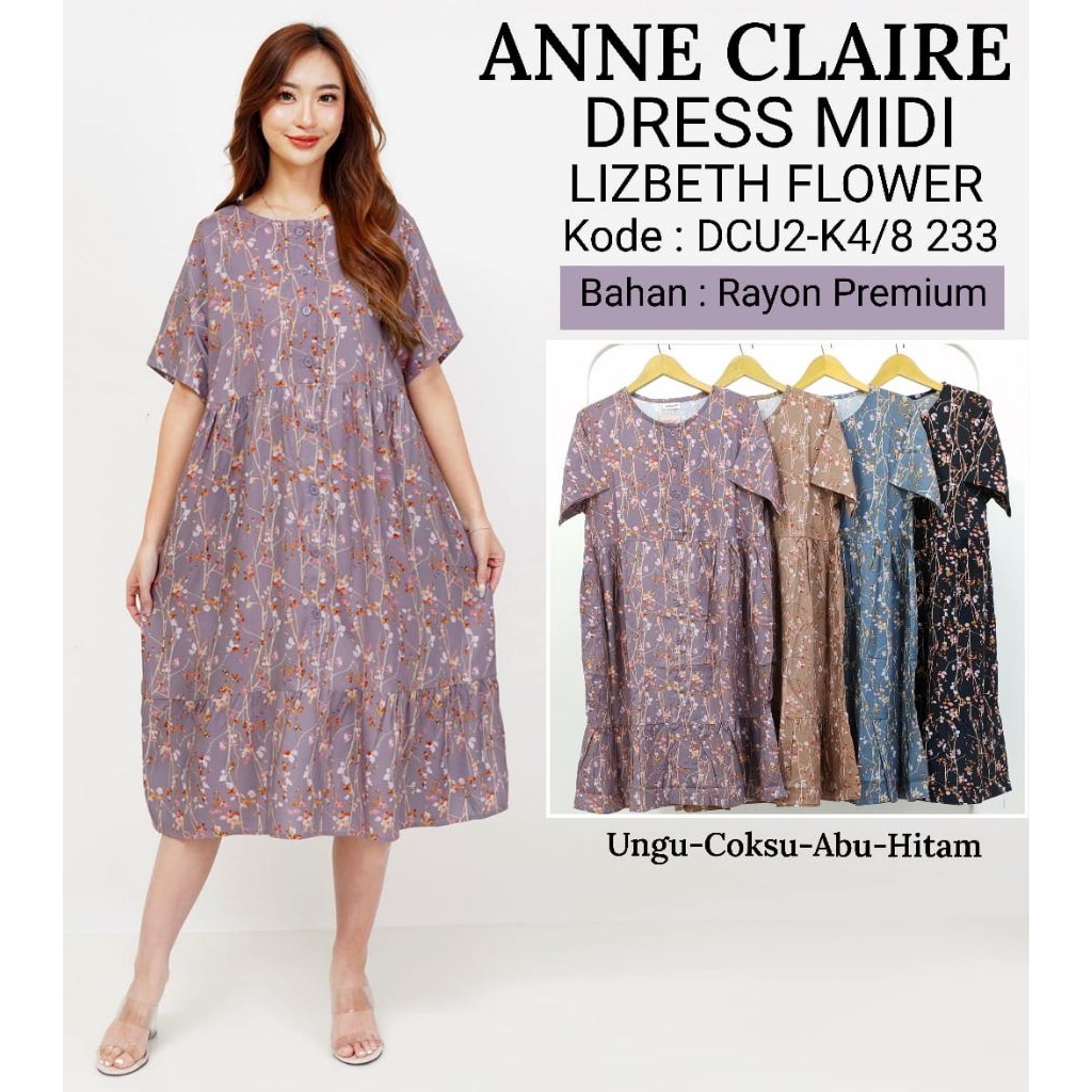 ANNE CLAIRE DRESS RAYON