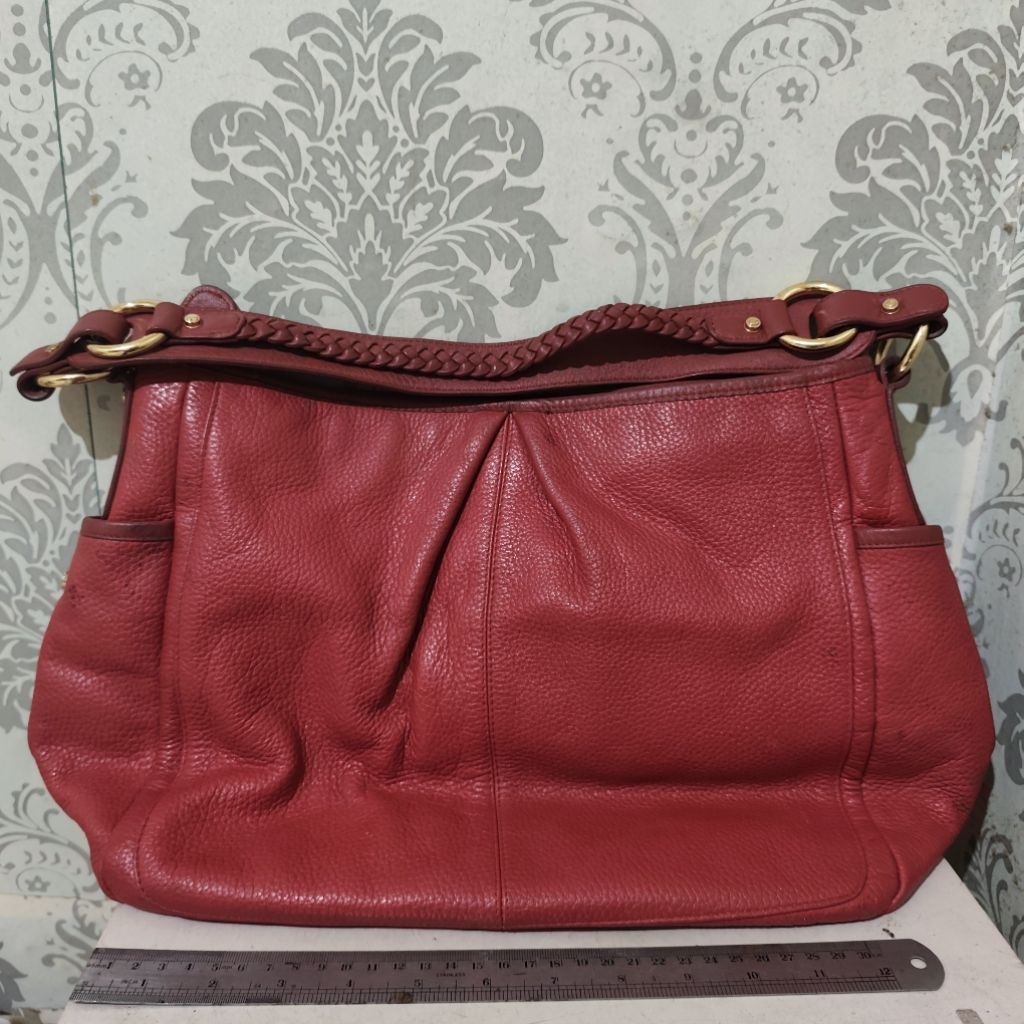 hand bag merah Gobelini Firenze preloved