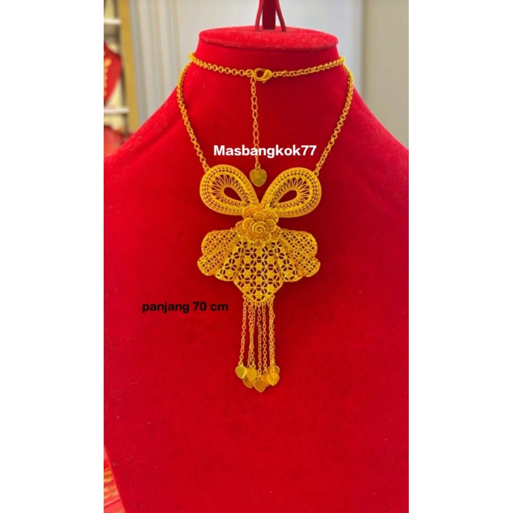 Perhiasan Mas Bangkok lapis emas 99% mirip emas asli