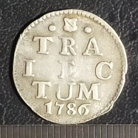 #20.ST. KOIN KUNO || KOIN PERAK || SILVER COIN || TRA IEC TUM 2 STUIVER TAHUN 1786