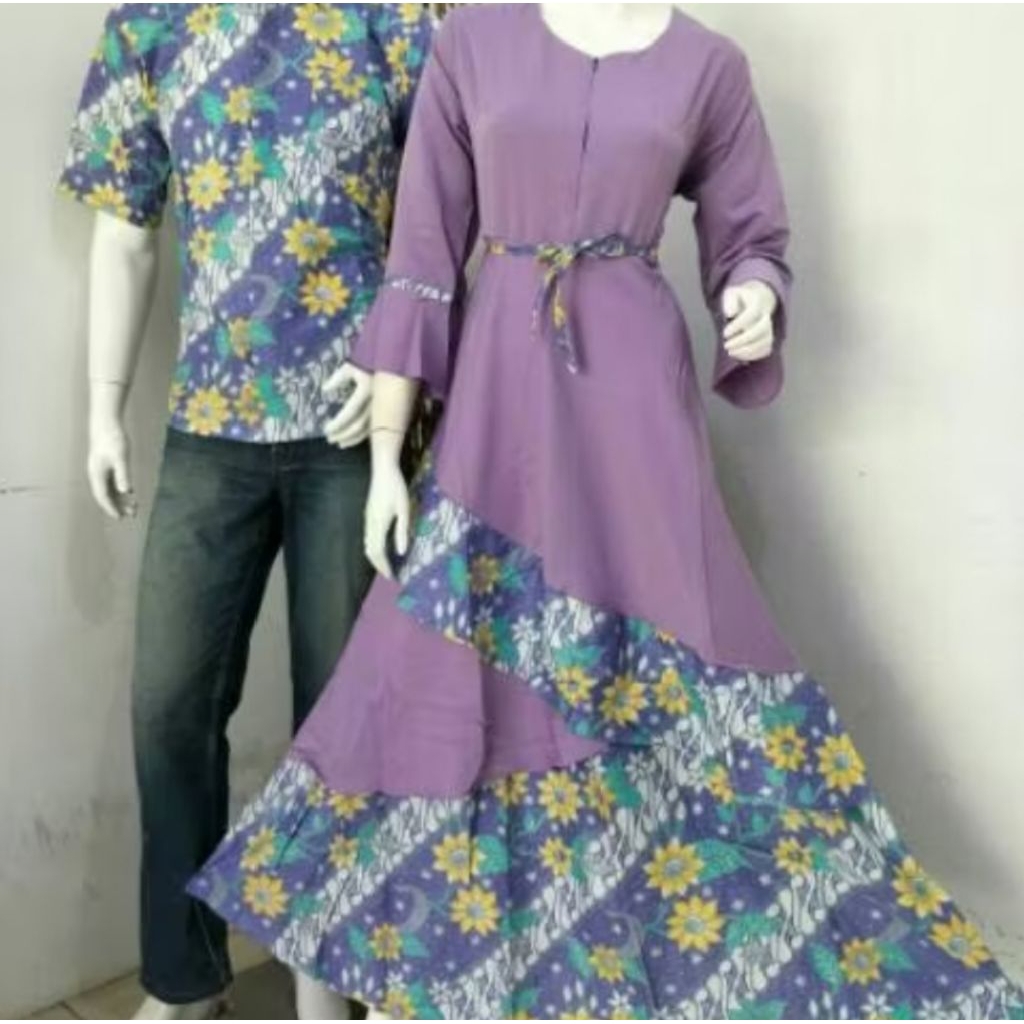 gamis Salsabila/gamis kondangan/gamis batik
