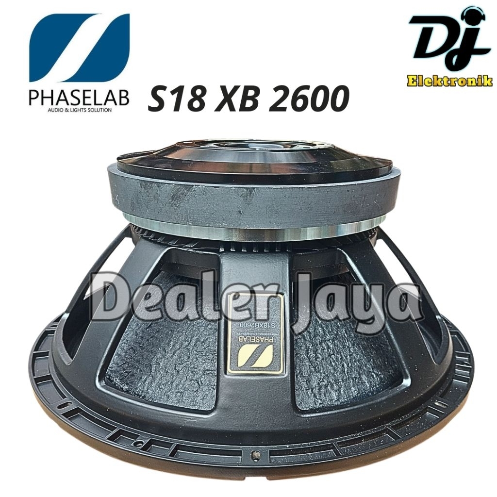 Speaker Komponen Phaselab S18 XB 2600 / S18 XB2600 / S18XB2600 - 18 inch (Phase Lab)