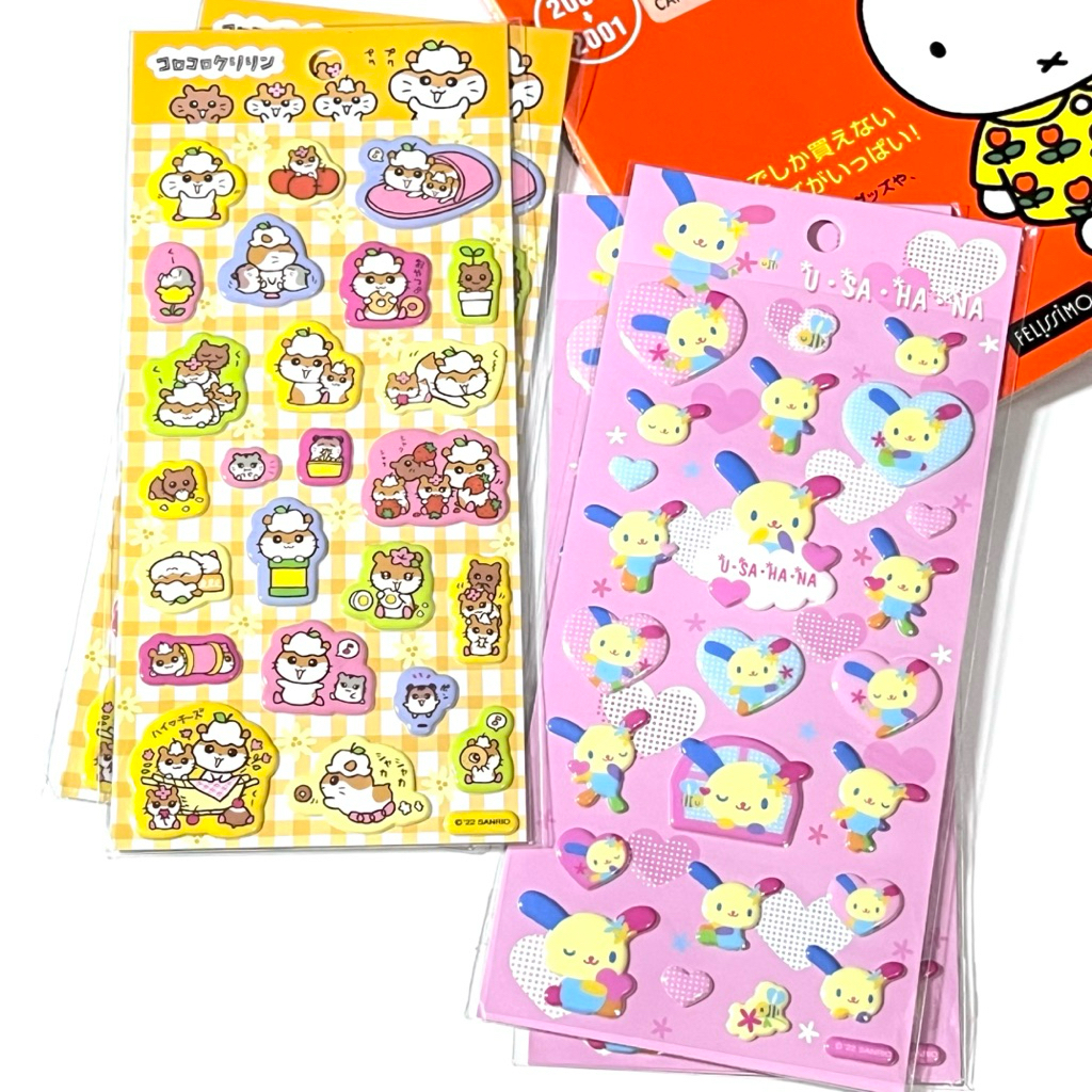 

Usahana & Corocorokuririn Big 3D Puff Sanrio Sticker
