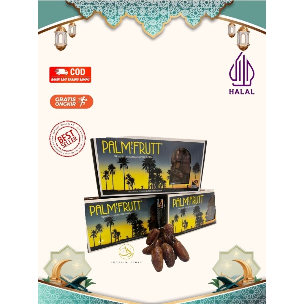 

Kurma Tunisia Madu Palm Frutt 500gram Best Seller Kurma Tunisia Madu (non tangkai) Kemasan Kardus 500gram Best Seller